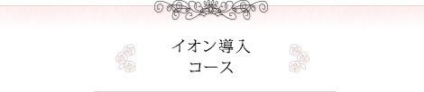 イオン導入コース